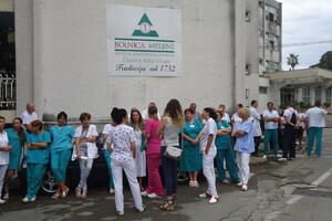 Bolnica Meljine: Nastavlja se štrajk upozorenja zaposlenih