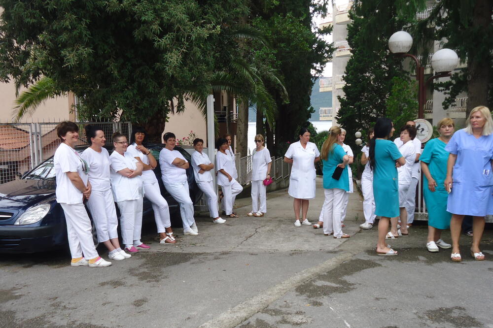 bolnica Meljine, štrajk upozorenja, Foto: Slavica Kosić
