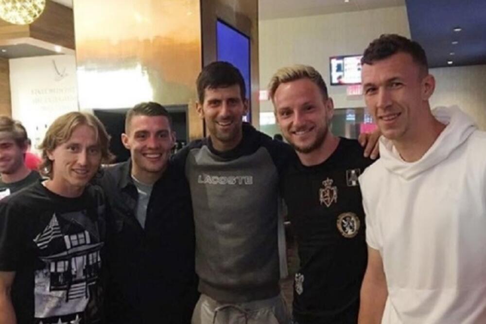 Novak Đoković, hrvatski fudbaleri, Foto: Instagram/djokernole