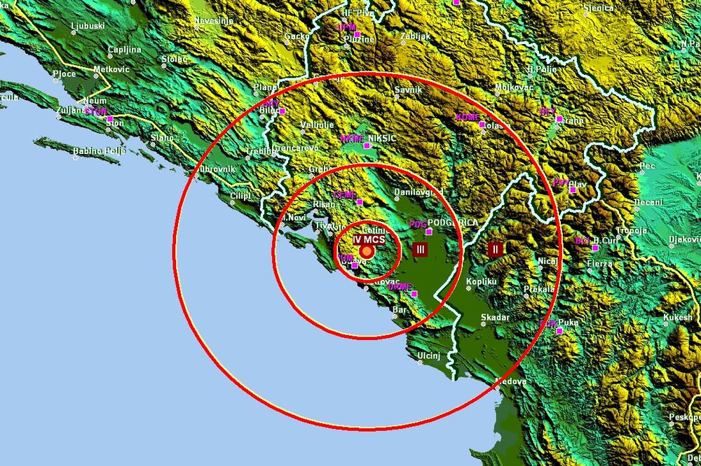 Zemljotres Očinići, Foto: Zavod za hidrometeorologiju i seizmologiju