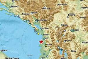 Zemljotres se osjetio u većem dijelu CG: Epicentar 30 km od...