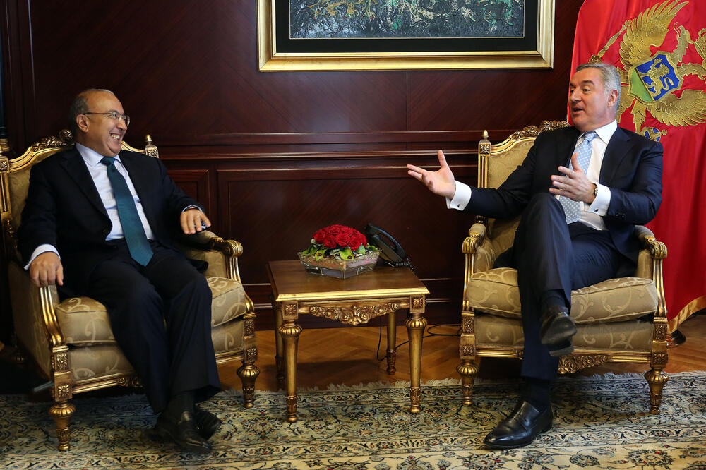 Abderahman Salaheldin, Milo Đukanović, Foto: Služba za informisanje Predsjednika Crne Gore
