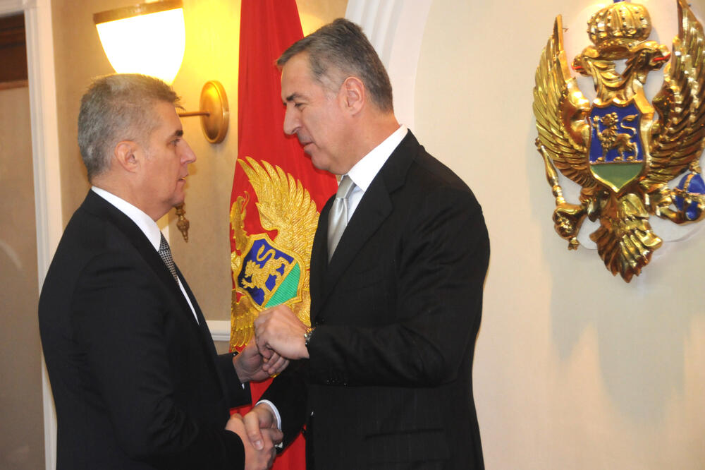 Ivan Brajović, Milo Đukanović, Foto: Boris Pejović