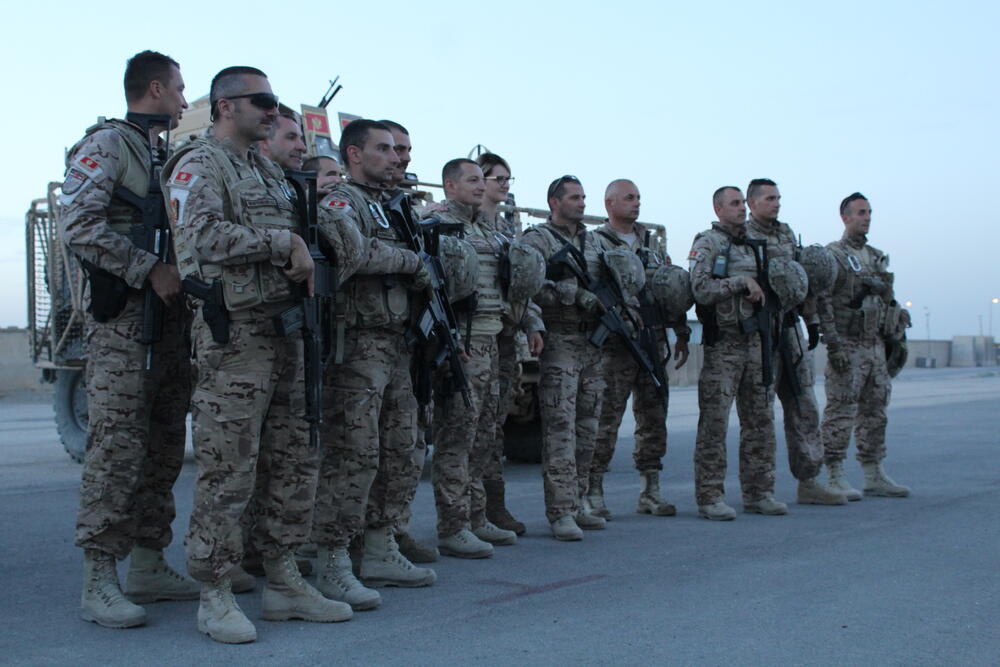 Vojska Crne Gore Avganistan, Vojska Avganistan, VCG AVganistan