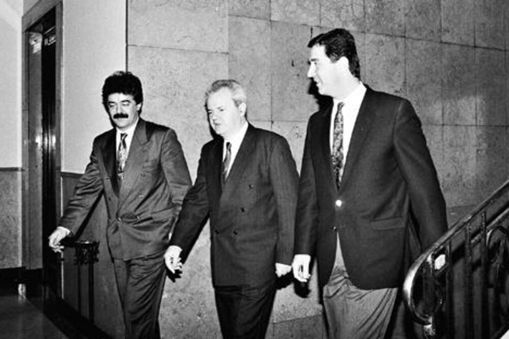 Slobodan Milošević, Milo Đukanović, Momir Bulatović (novine), Foto: Politika.rs