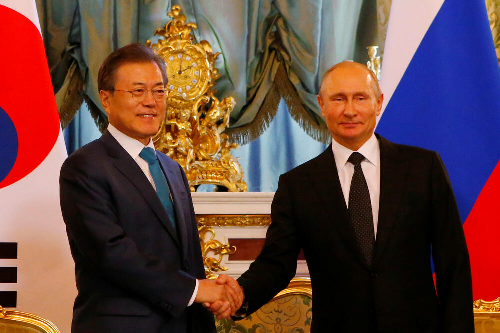 Vladimir Putin, Mun Džae In, Foto: Reuters