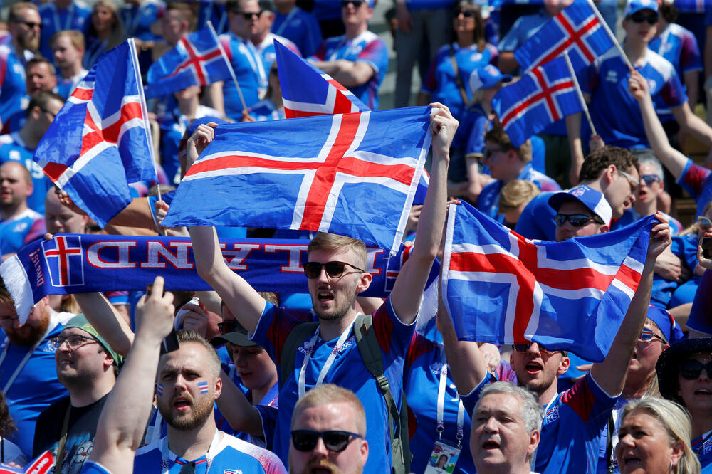 Navijači Islanda Mundijal u Rusiji 2018., Foto: Reuters