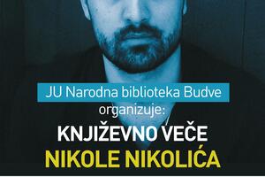 Književno veče Nikole Nikolića u Budvi