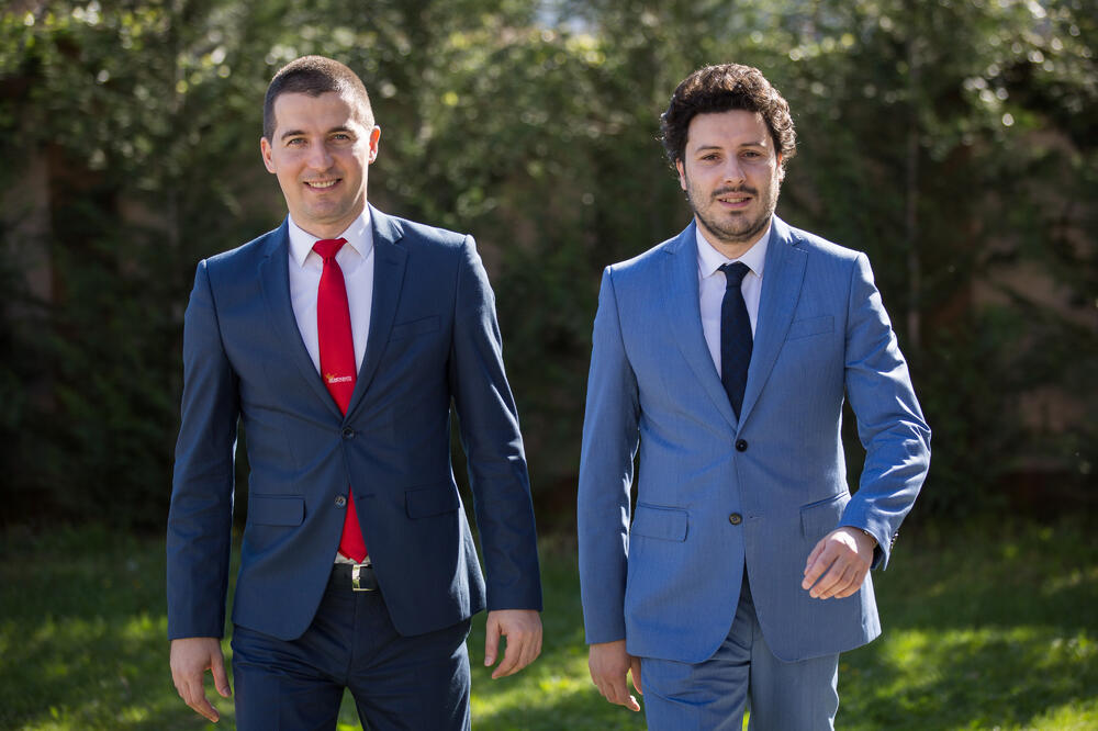Aleksa Bečić, Dritan Abazović, Foto: Koalicija za 21. vijek