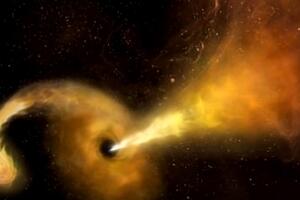 Pogledajte kako supermasivna crna rupa "proždire" zvijezdu