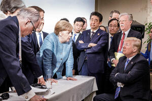 Upečatljiva slika Trampa i Merkel mnogo govori o samitu G7