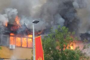 Požar krenuo sa krova odakle je ispaljivan vatromet: TV Pljevlja...