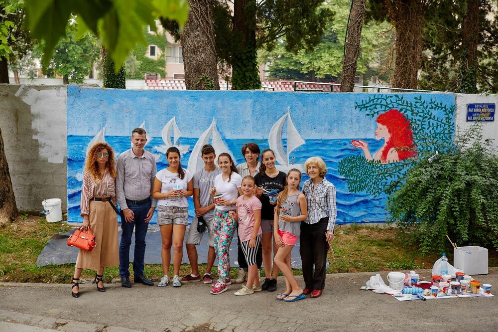 Tivat slikanje zida, Foto: Porto Montenegro