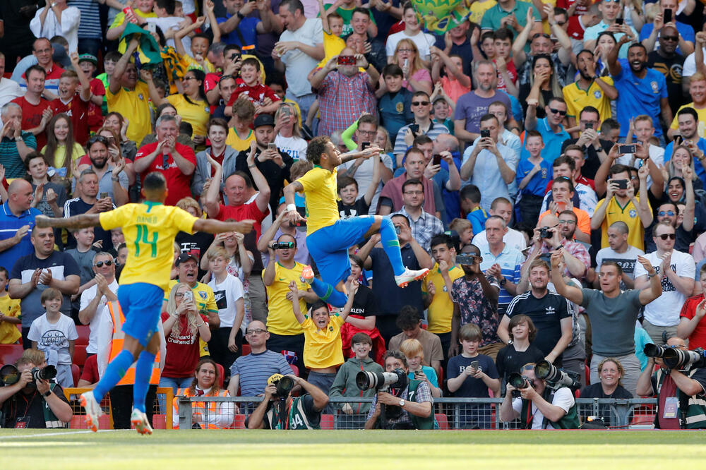 Nejmar Brazil - Hrvatska prijateljska utakmica, Foto: Reuters