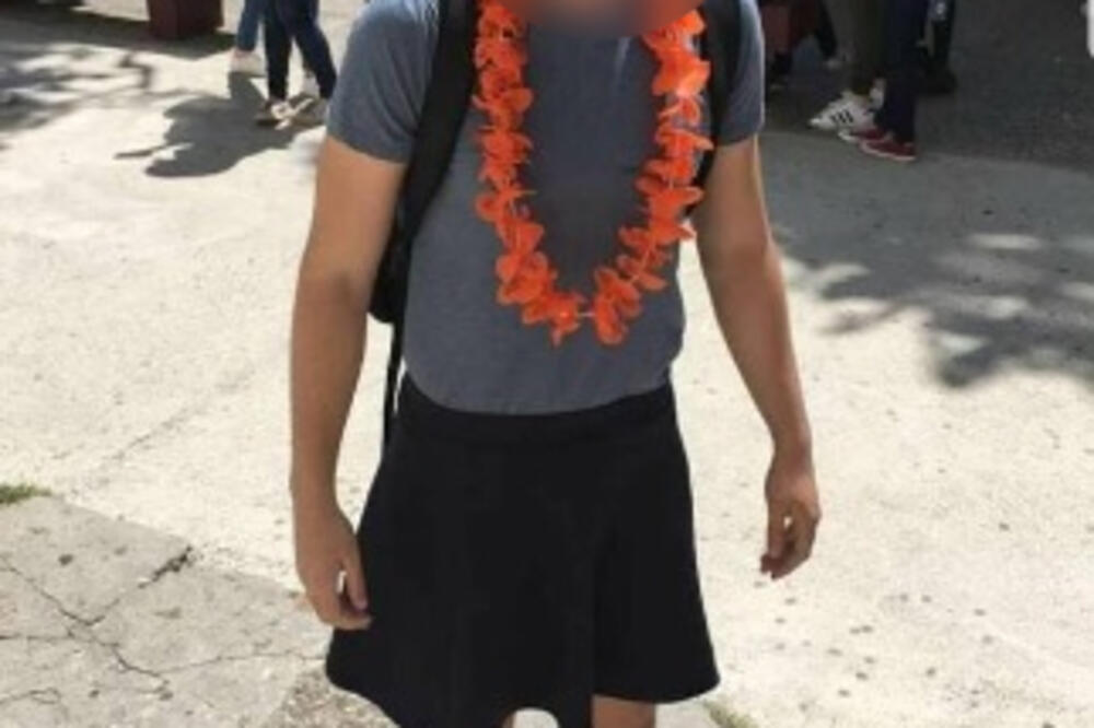 dječak, suknja, protest, Foto: Instagram (Podgorički vremeplov)