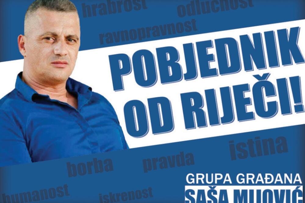 Saša Mijović, Foto: Grupa građana "Saša Mijović – Pobjednik od riječi"