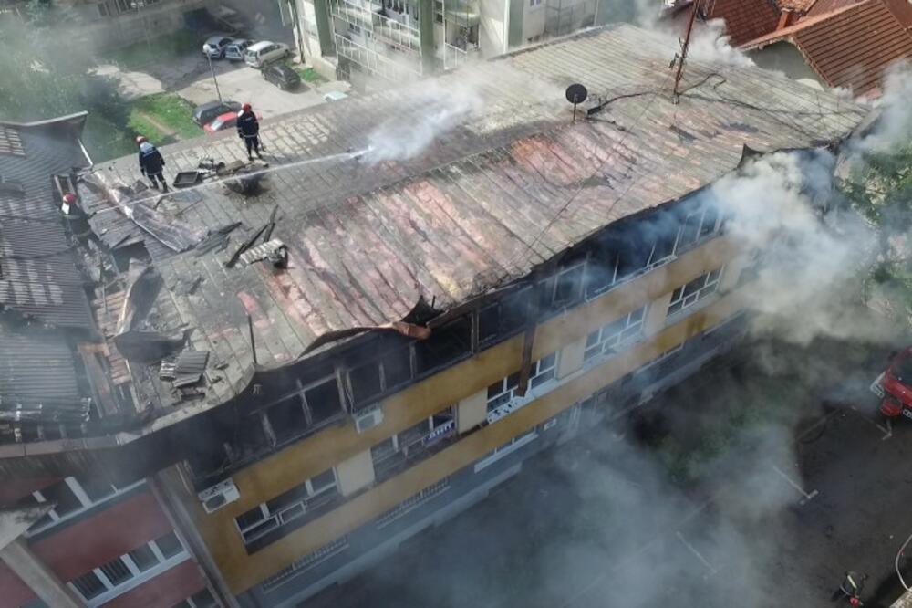 Požar RTV Pljevlja, Foto: Edin Zuković