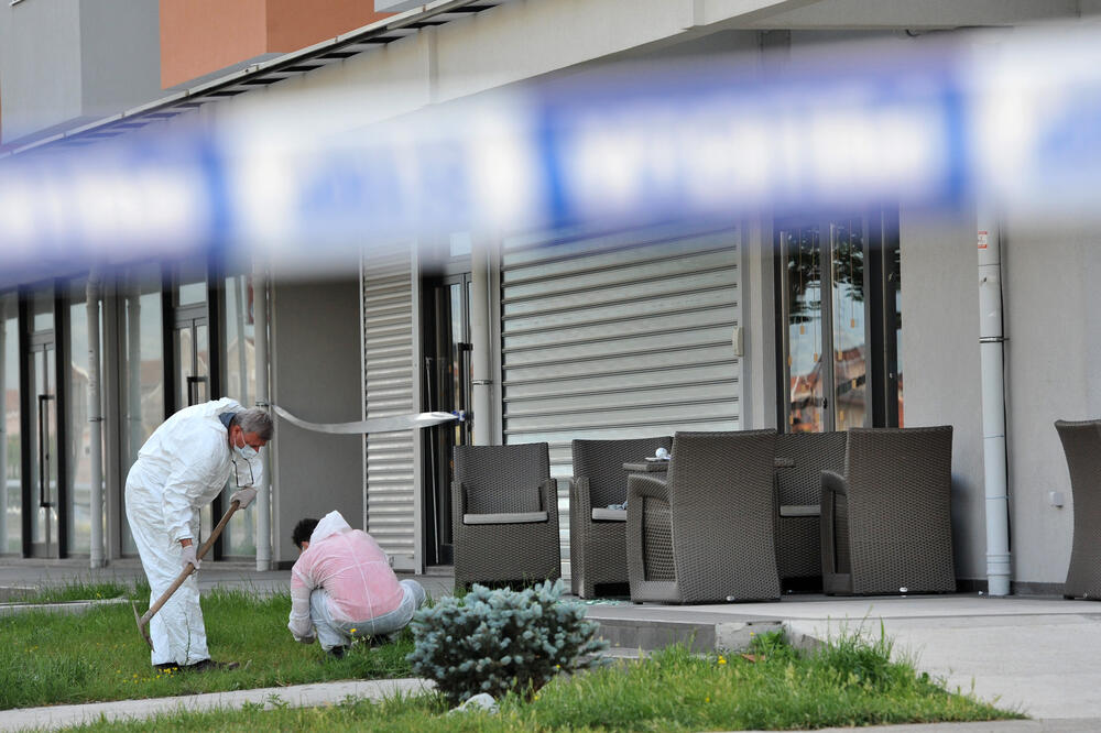 Pucnjava, ubistvo Miodraga Kruščića, Foto: Savo Prelević