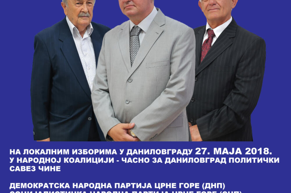 Narodna koalicija, Foto: Narodna koalicija – Časno za Danilovgrad