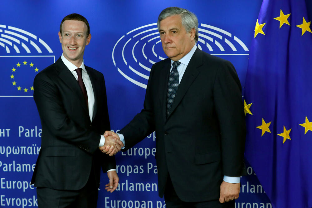 Mark Zakerberg, Antonio Tajani, Foto: Reuters