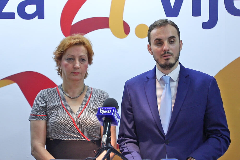 Zdenka Popović, Miloš Konatar, Foto: Koalicija za 21. vijek