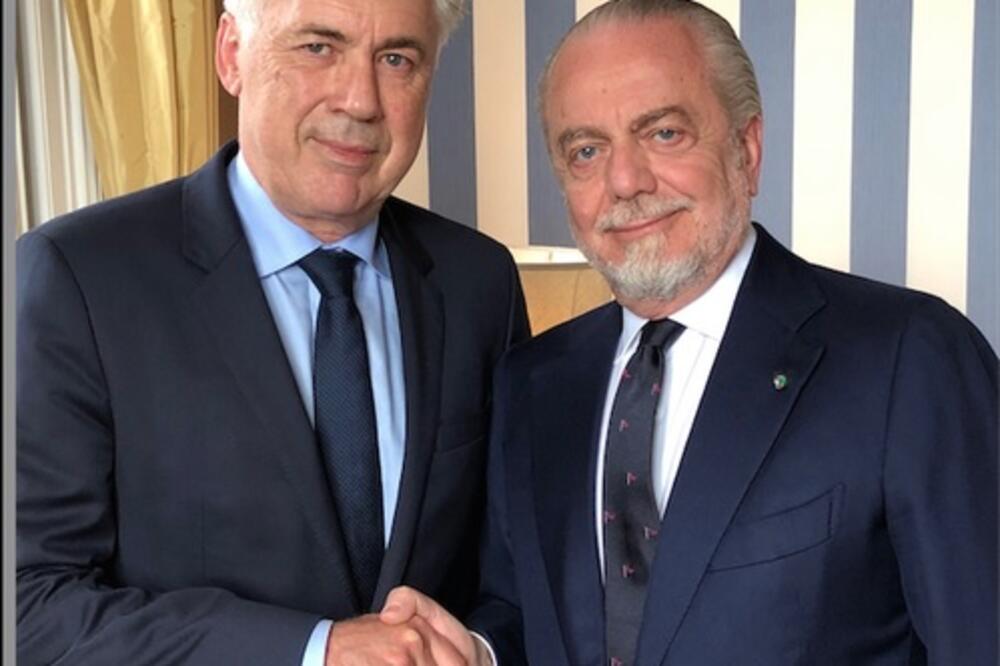Anćeloti i De Laurentis, Foto: Korijere delo sport