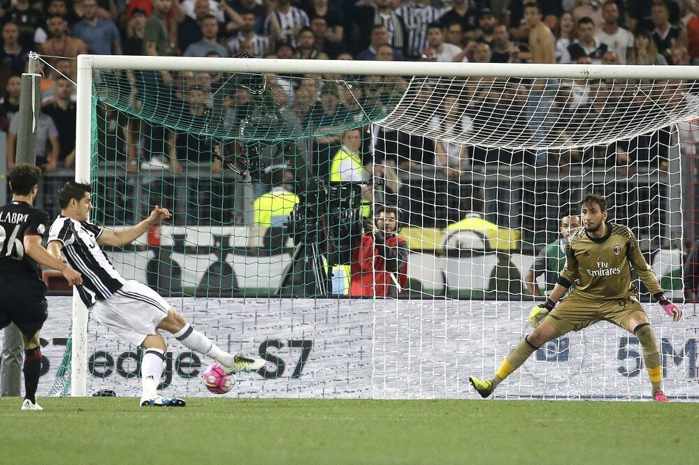 Juventus - Milan Alvaro Morata Kup Italije, Foto: Reuters