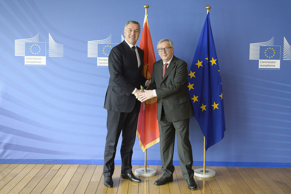 Milo Đukanović, Žan Klod Junker, Foto: Gov.me