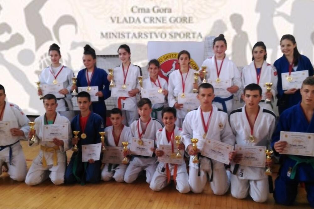 Džudo šampioni CG, stariji pioniri, Foto: Džudo savez Crne Gore