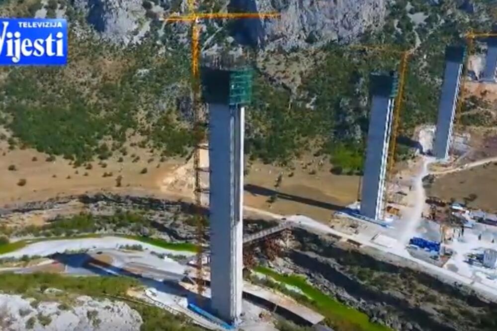 izgradnja mosta, Moračica, Foto: Screenshot (YouTube)
