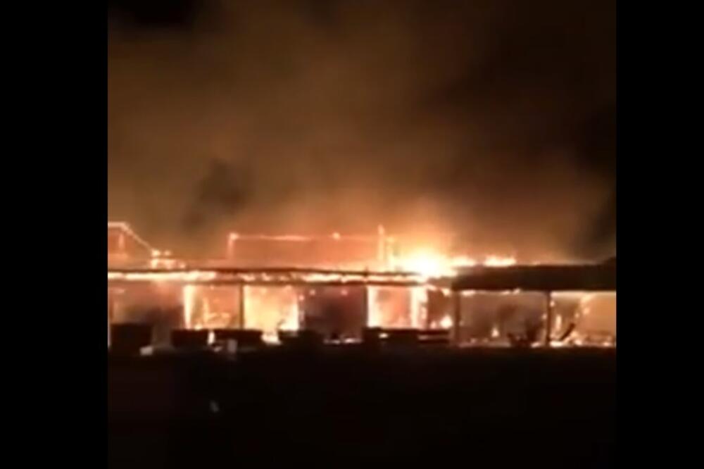 požar, Ulcinj, Foto: Printscreen