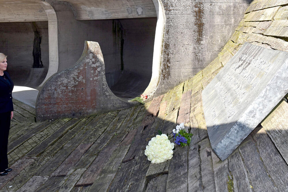 Kolinda Grabar Kitarović, Jasenovac, Foto: Beta