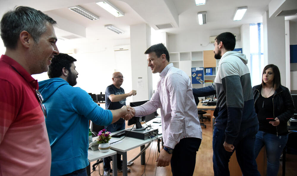 Suad Šehović, Filip Barović, posjeta Vijestima