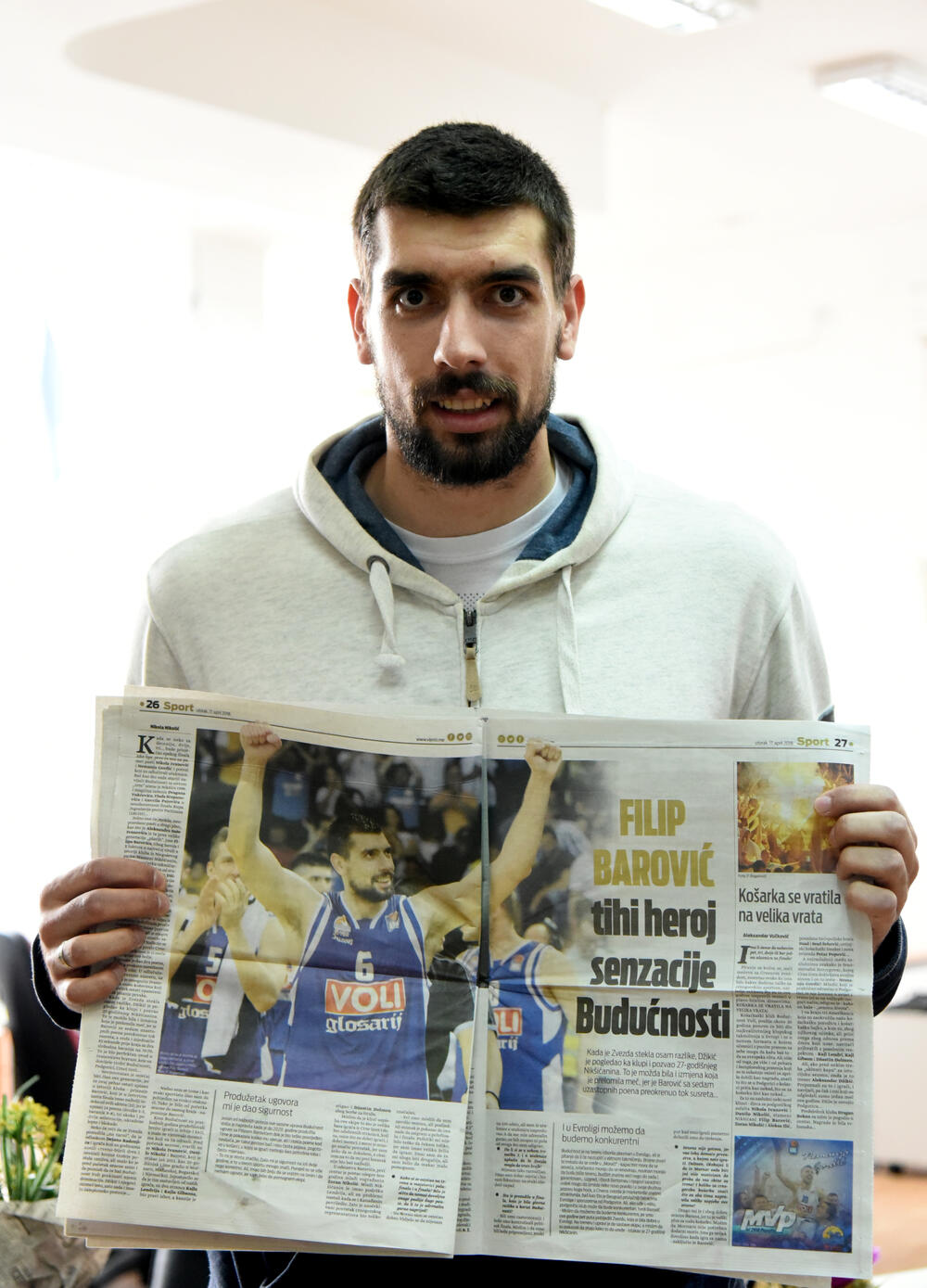 Suad Šehović, Filip Barović, posjeta Vijestima