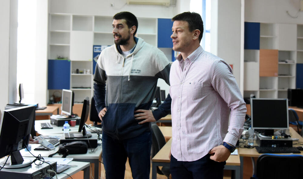 Suad Šehović, Filip Barović, posjeta Vijestima