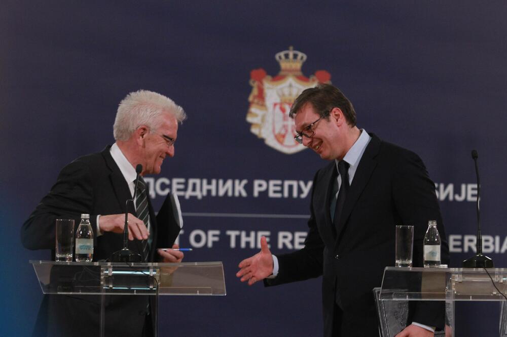 Aleksandar Vučić, Vinfrid Krečman, Foto: Beta-AP