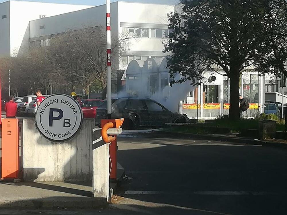 Predrag Jovović zapaljen automobil