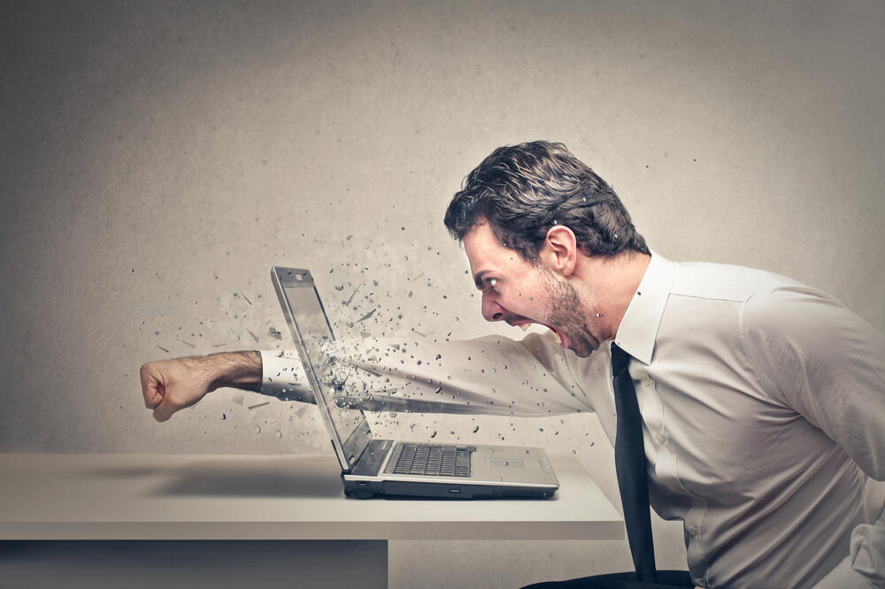 kompjuter, ljutnja, bijes, nervoza, Foto: Shutterstock
