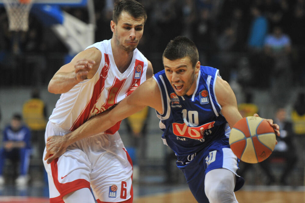 KK Budućnost Voli - KK Crvena zvezda, Foto: Savo Prelević