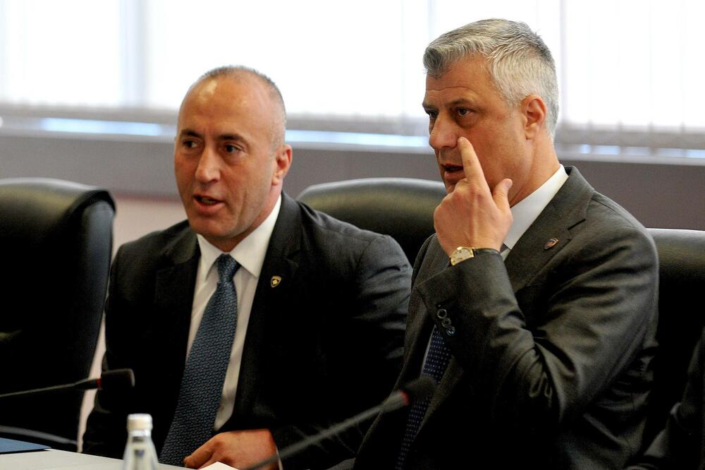 Ramuš Haradinaj, Hašim Tači, Foto: Beta-AP