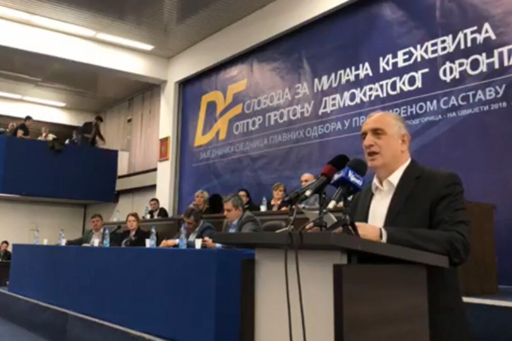 Demokratski front sjednica, Foto: Printscreen