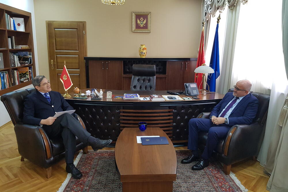 Luka Zelioli, Srđan Darmanović, Foto: Ministarstvo vanjskih poslova