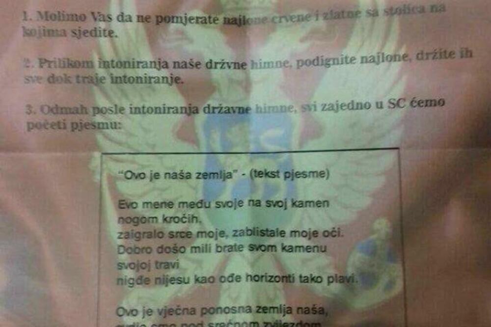 Uputstvo DPS Nikšić, Foto: Facebook