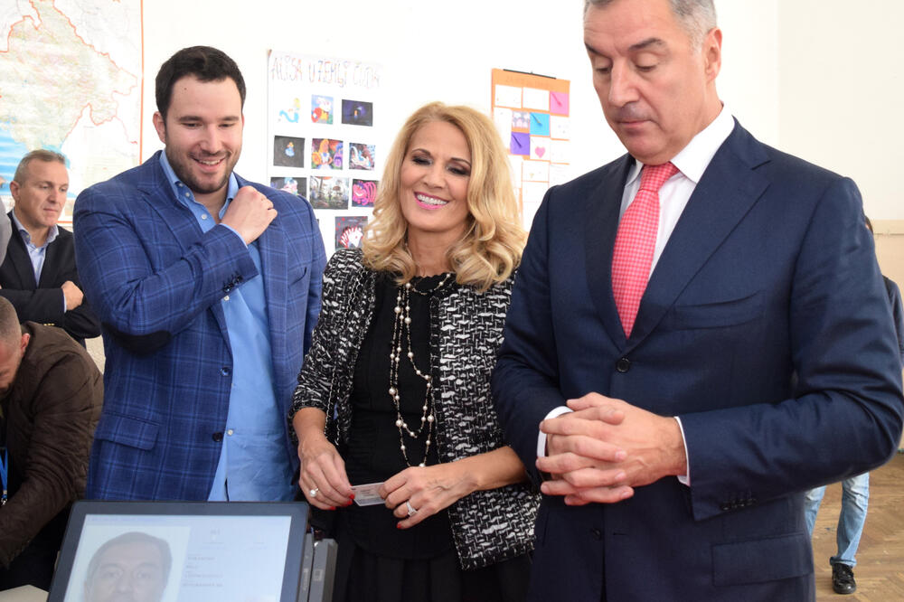 Aco Đukanović, Lidija Đukanović, Milo Đukanović, Foto: Savo Prelević