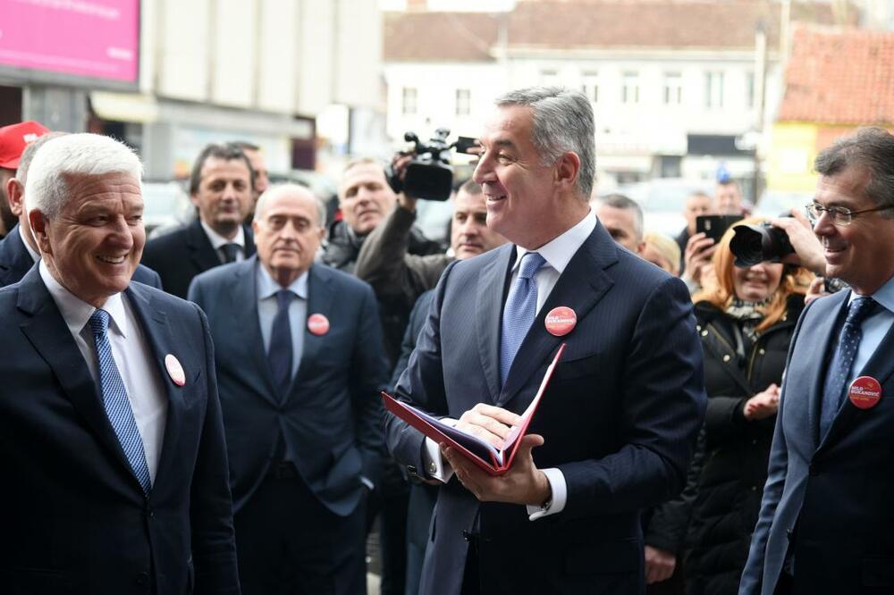 Duško Marković, Milo Đukanović, Branimir Gvozdenović, Foto: Boris Pejović
