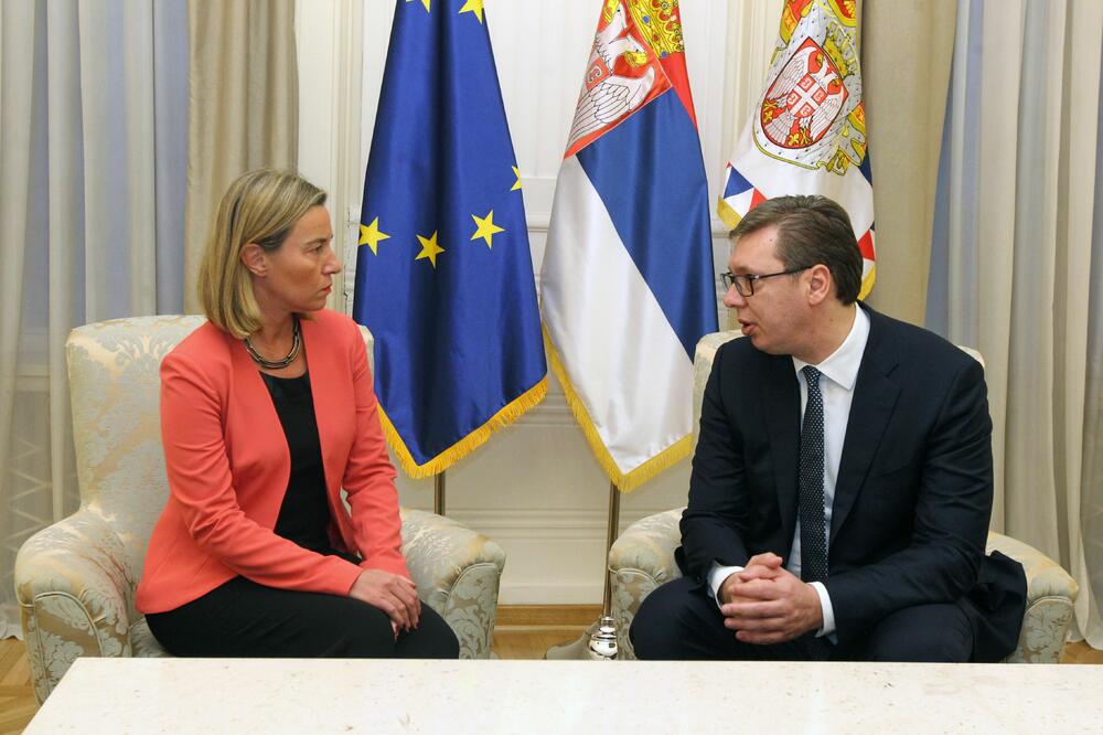 Federika Mogerini, Aleksandar Vučić, Foto: Betaphoto