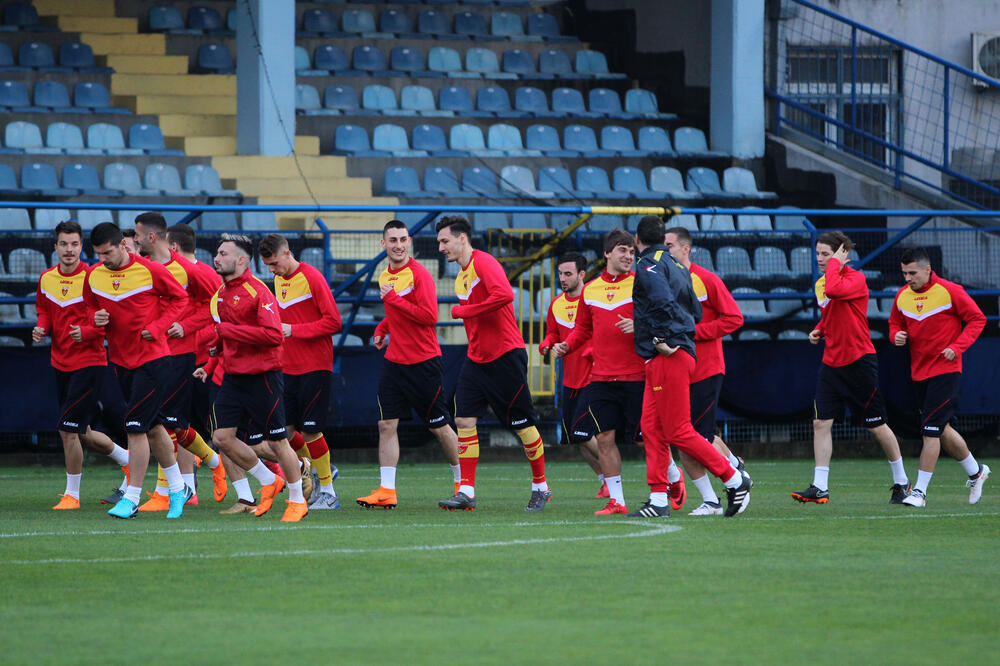 Fudbalska reprezentacija Crne Gore trening, Foto: Filip Roganović