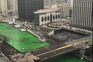 Time lapse VIDEO: Zašto je rijeka u Čikagu pozelenjela?