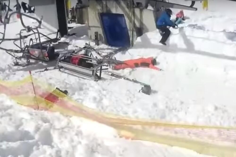 Ski lift, nezgoda, Foto: Screenshot (YouTube)