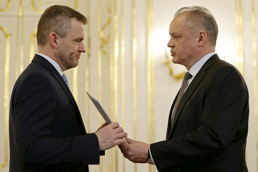 Peter Pelegrini, Andrej Kiska, Foto: Reuters